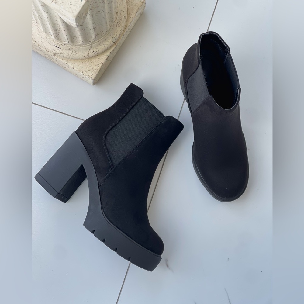 Black ankle boots